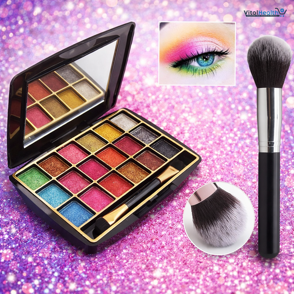 MAT Beauty 18 In 1 Professional Makeup Eyeshadow Kit Neutral Shades For Everyday And Party Makeup Looks thumbnail 2