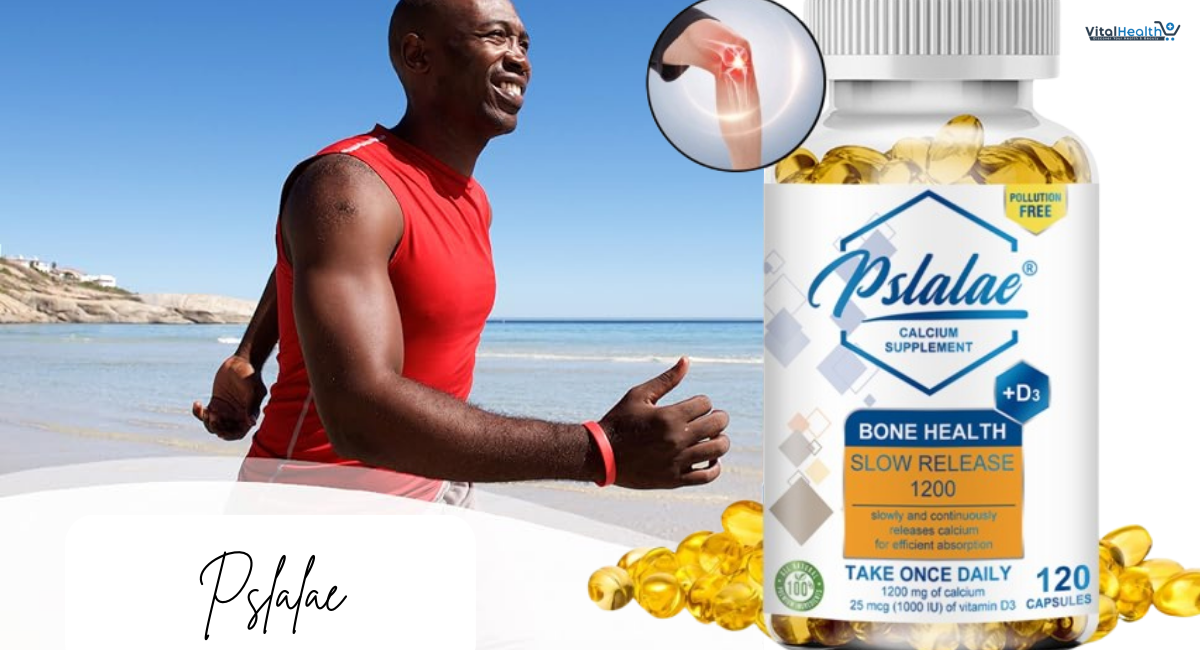 Pslalae 1200 Mg Calcium Citrate and Calcium Carbonate Blend with 1000 IU Vitamin D3, Bone Health Supplement for Adults thumbnail 3