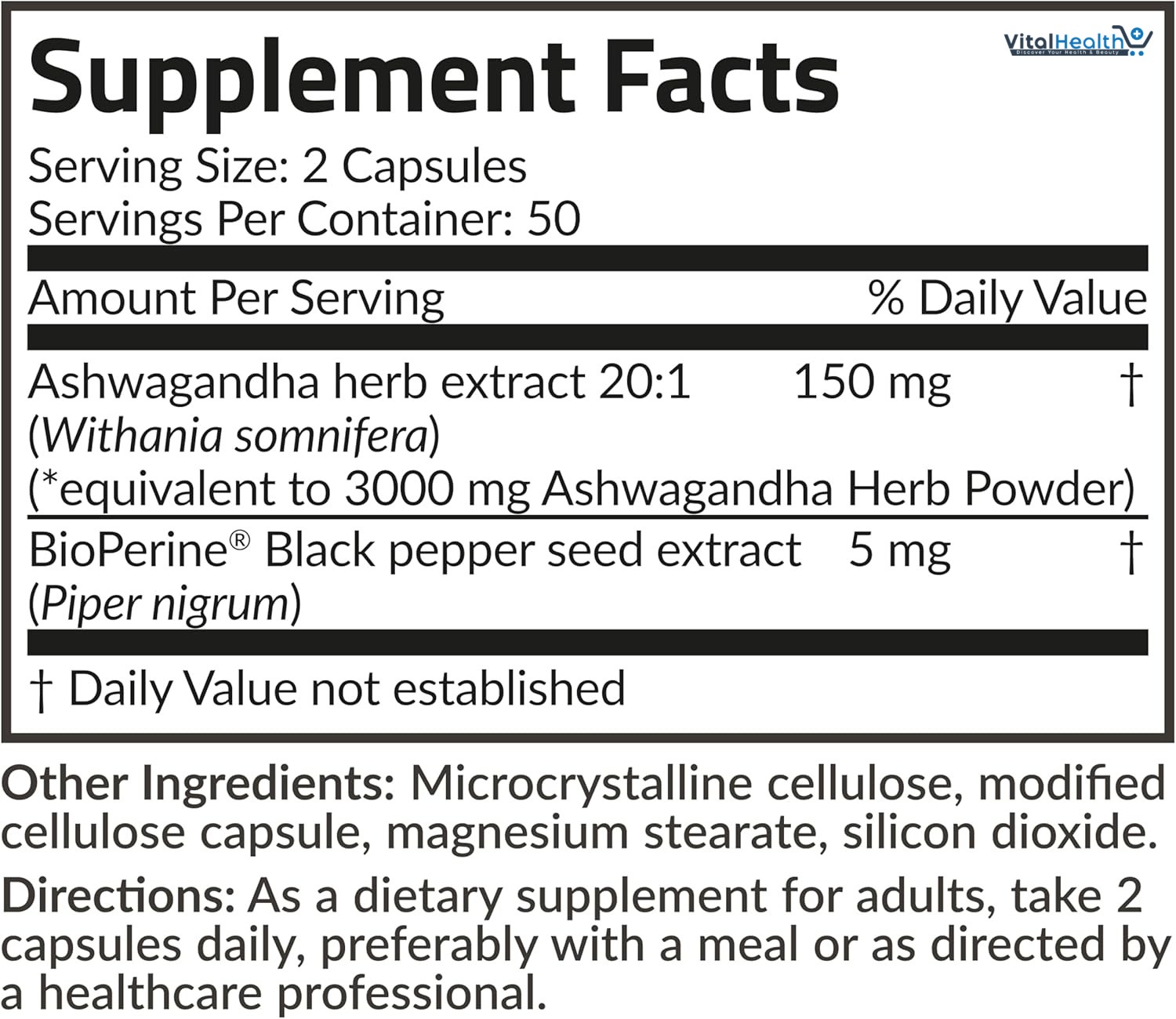 Futurebiotics Ashwagandha Extra Strength Stress &amp; Mood Support with BioPerine - Non GMO Formula, 100 Vegetarian Capsules thumbnail 3