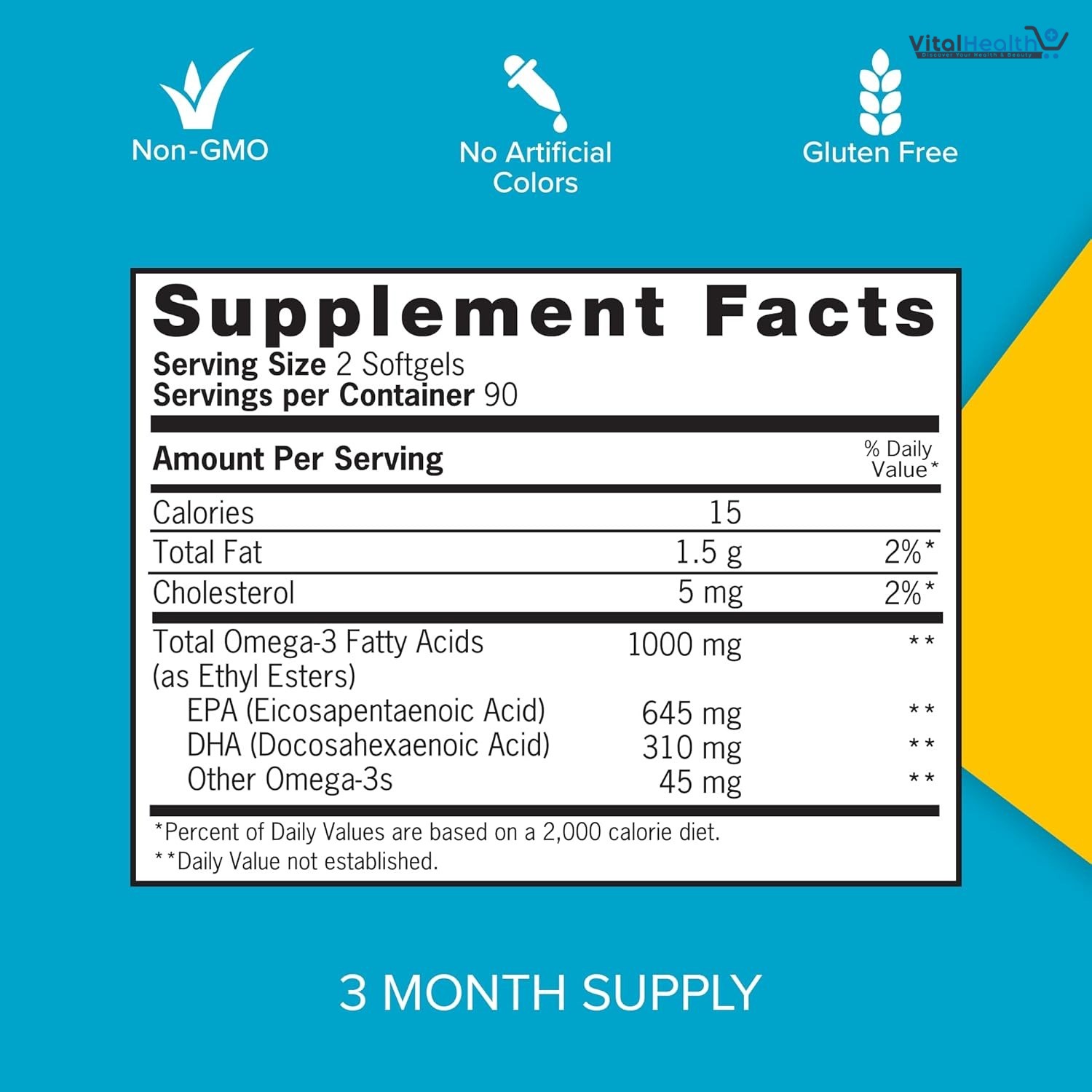 Qunol Fish Oil Omega 3 Mini Softgels, 1000mg Omega 3 EPA + DHA, Ultra Pure Supplements, Heart Health Support, Lemon Flavor, Easy to Swallow Minis, 3 Month Supply, 180 Count thumbnail 3