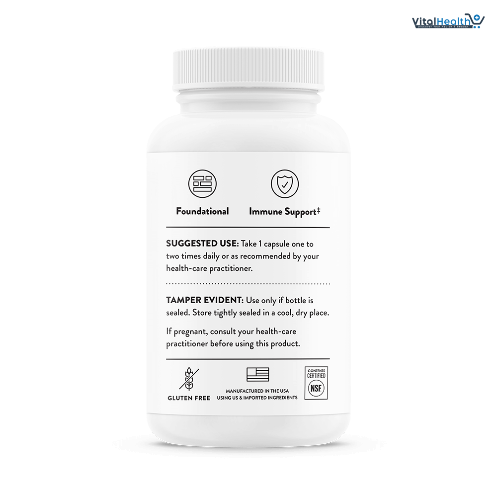 THORNE Zinc Bisglycinate 15 mg 60 Capsules thumbnail 4