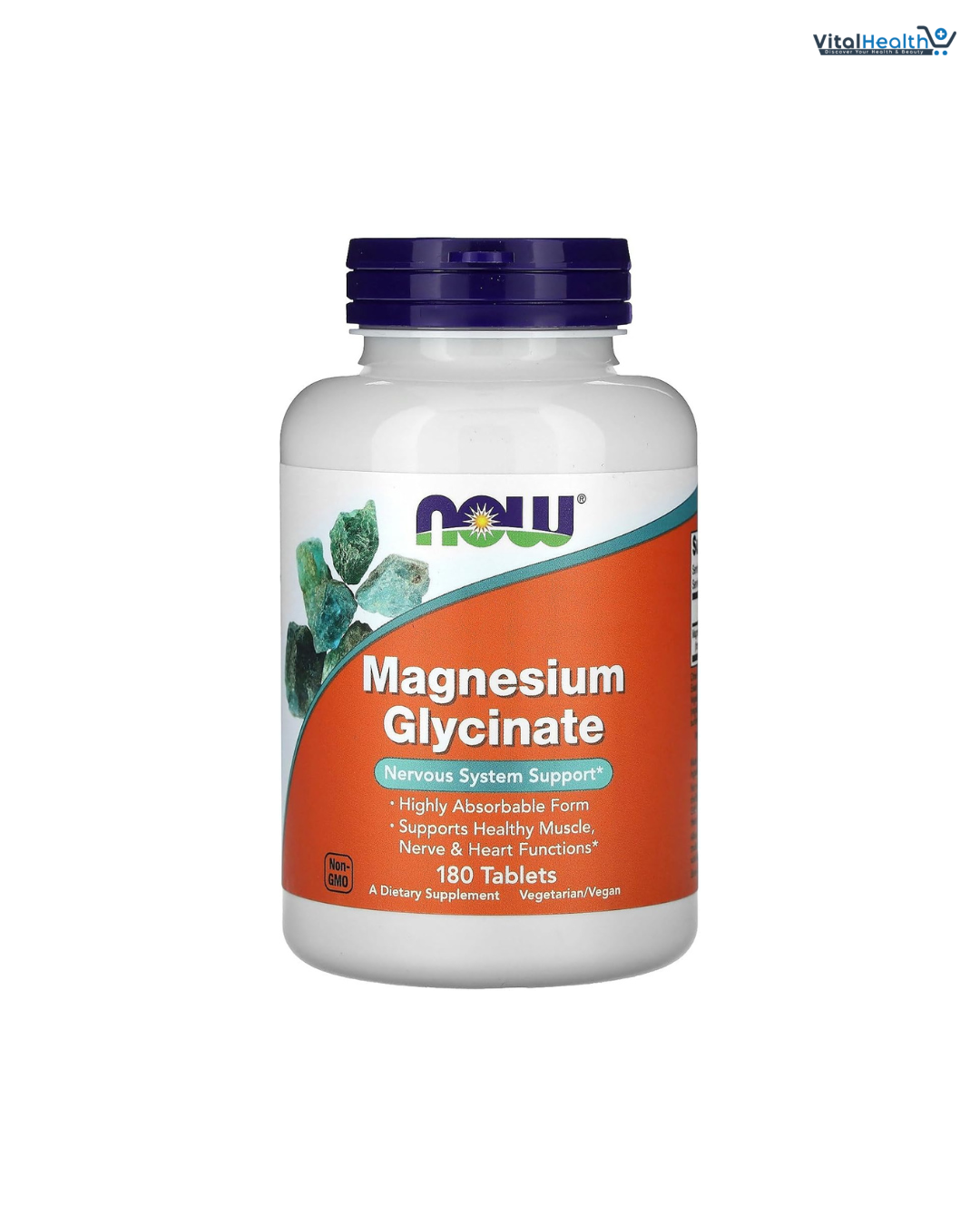 NOW Foods Supplements, Magnesium Glycinate 100 mg, Highly Absorbable Form, 180 Tablets thumbnail 6