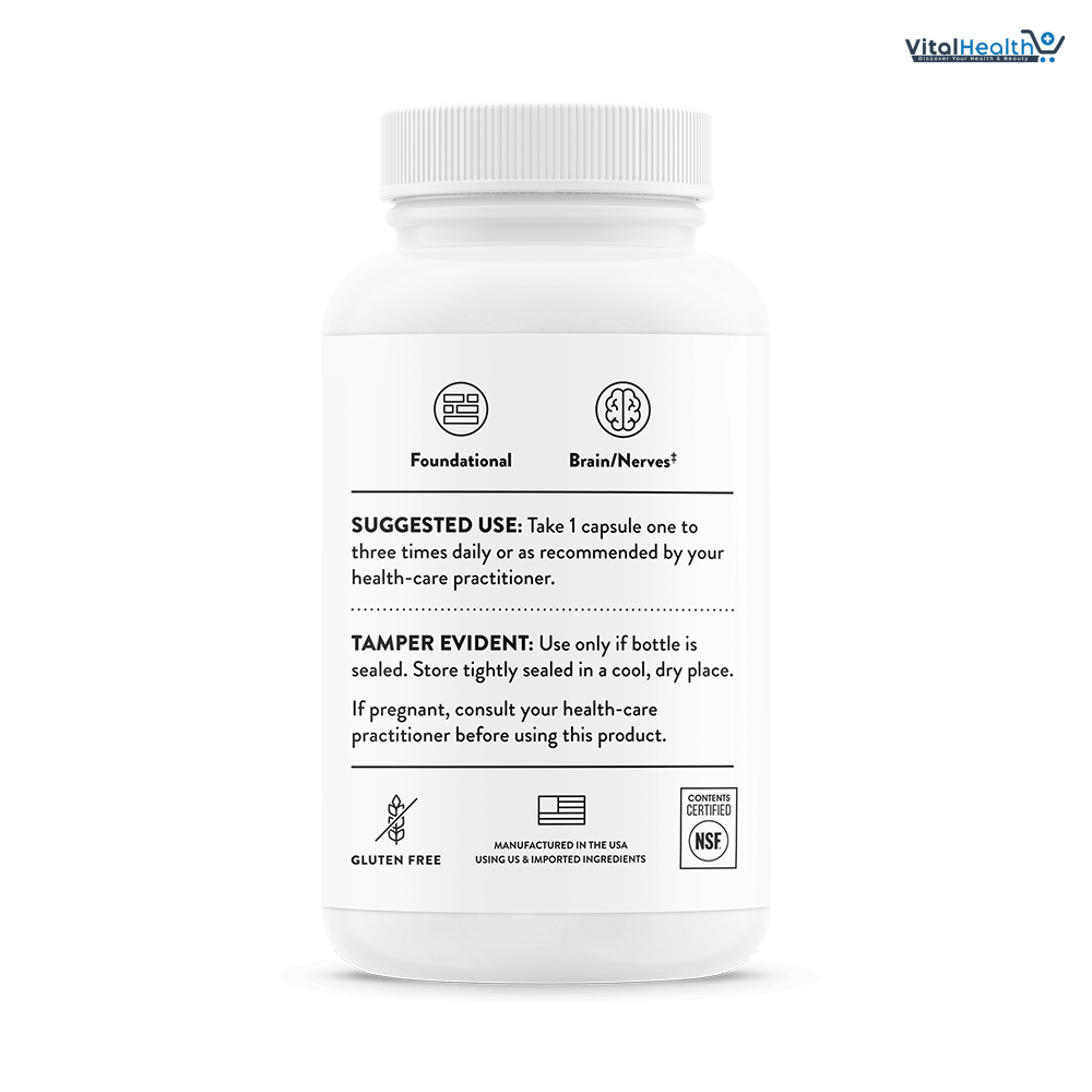 THORNE - Vitamin B12 - as Methylcobalamin - Supports Heart &amp; Nerve Health, Blood Cell Function, Healthy Sleep &amp; Methylation - Gluten, Dairy &amp; Soy-Free - 60 Servings thumbnail 5