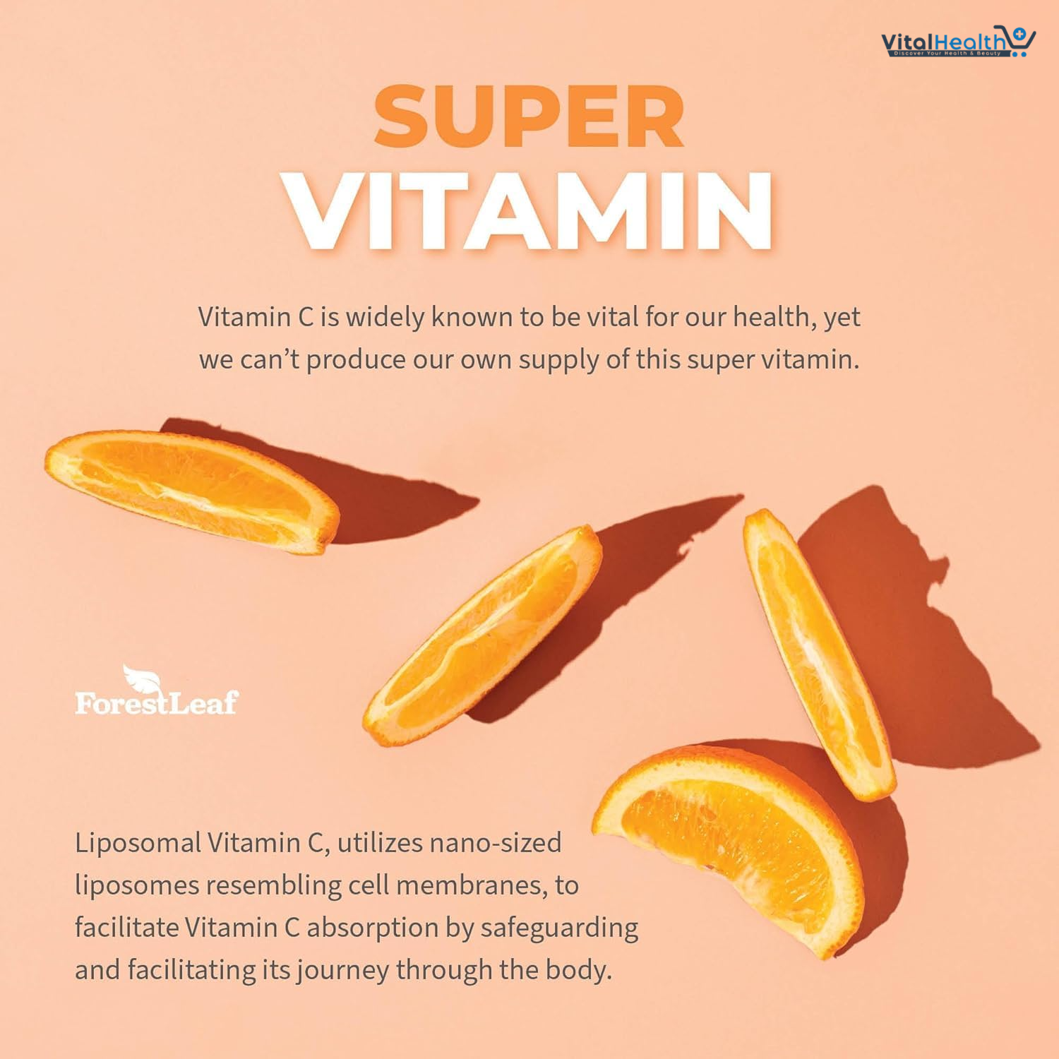 ForestLeaf Liposomal Vitamin C 1400mg Capsules | High Dose Vitamin C Liposomal Supplement w Coconut Oil Fatty Acids | 120 Vegan Cap thumbnail 5