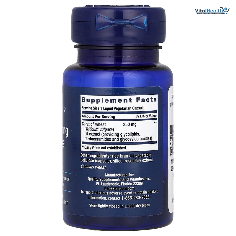 Life Extension Skin Restoring Ceramides, 30 Liquid Vegetarian Capsules thumbnail 2