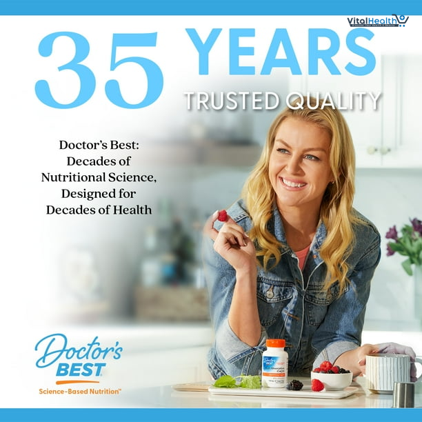 Doctors Best Trans-Resveratrol 200, Resveratrol with Red Wine Polyphenol (ResVinol), Non-GMO, Gluten Free, Soy Free, Vegan 60 Veggie Caps thumbnail 2