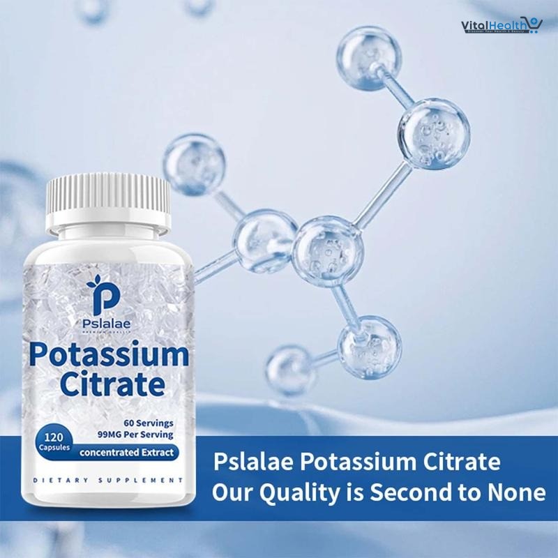 Pslalae Potassium Citrate 99 Mg Capsules Supports Electrolyte Balance and Normal PH thumbnail 4