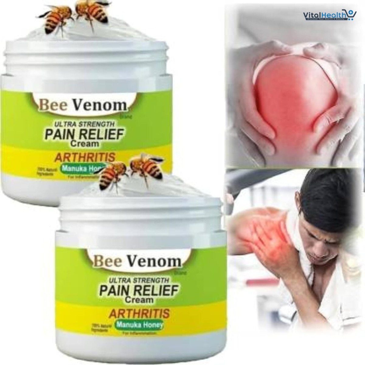 Beevana Ultra Strength Pain Relief Cream With Bee Venom For Arthritis And Inflammation 30g thumbnail 4