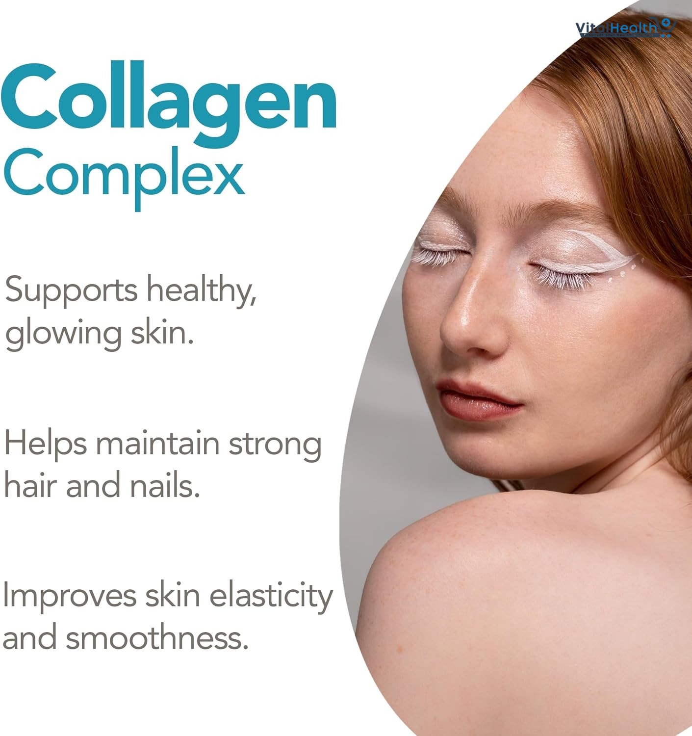 NATGEL Collagen Peptides Type I &amp; III | 3000mg - 120 Capsules | Premium Hydrolyzed Collagen for Skin, Hair, Nails &amp; Joint thumbnail 2