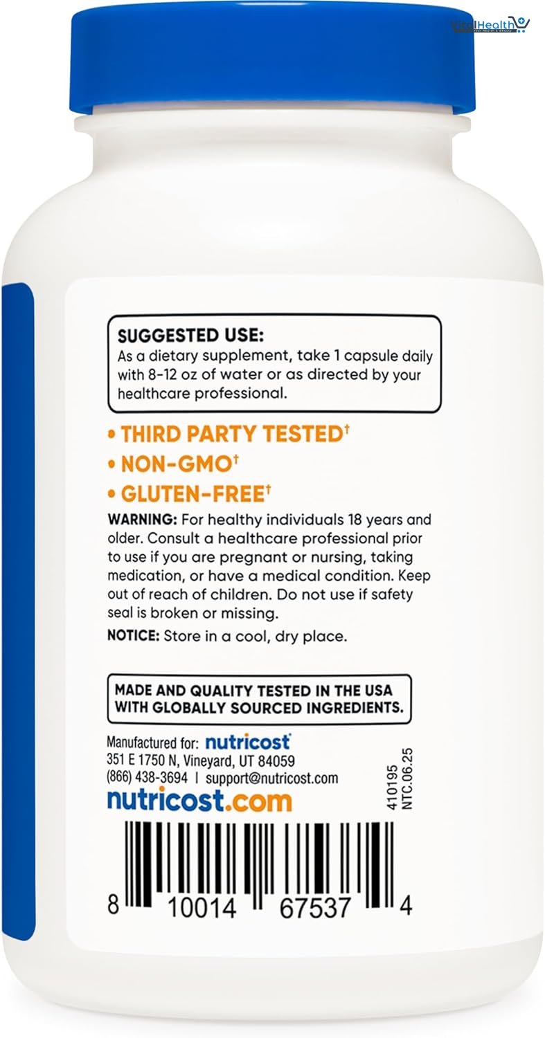 Nutricost Milk Thistle 1,000mg Equivalent, 120 Capsules - 250mg of 4:1 Extract - Vegan, Non-GMO and Gluten Free thumbnail 4