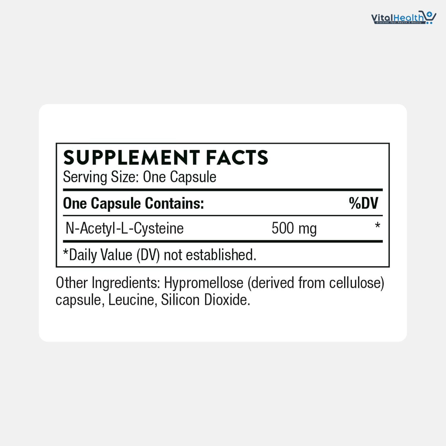 THORNE - NAC - N-Acetylcysteine - 500mg - Supports Respiratory Health &amp; Immune Function - Promotes Liver &amp; Kidney Detox* - Gluten, Dairy &amp; Soy-Free - 90 Servings thumbnail 5