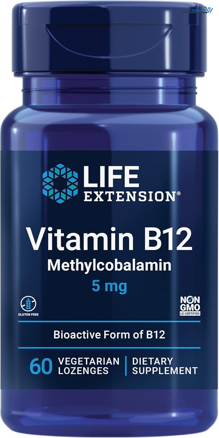 Life Extension Vitamin B12 Methylcobalamin 500mcg - Vitamin B12 Supplement for General Energy and Brain Health - 100 Count thumbnail 5