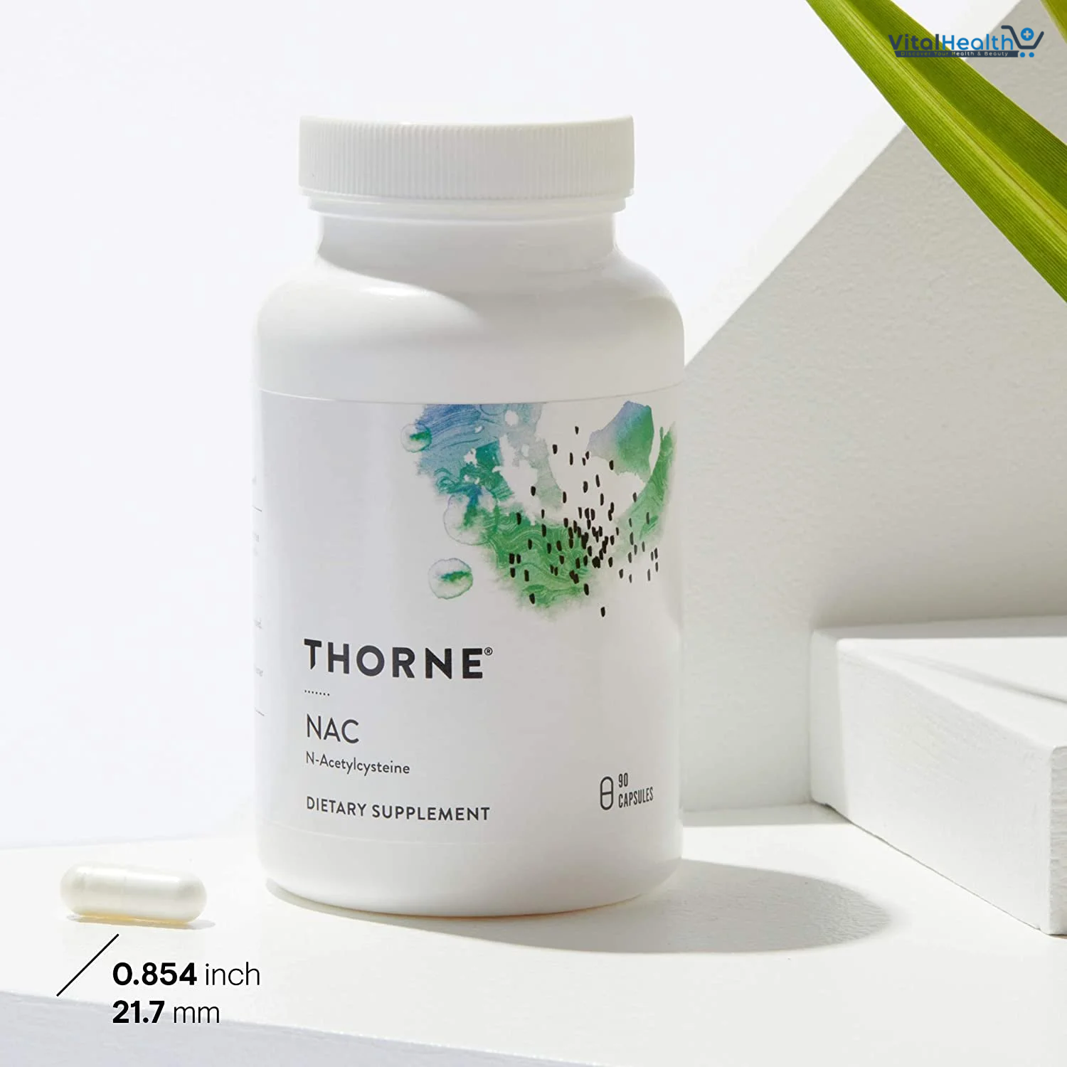 THORNE - NAC - N-Acetylcysteine - 500mg - Supports Respiratory Health &amp; Immune Function - Promotes Liver &amp; Kidney Detox* - Gluten, Dairy &amp; Soy-Free - 90 Servings thumbnail 4