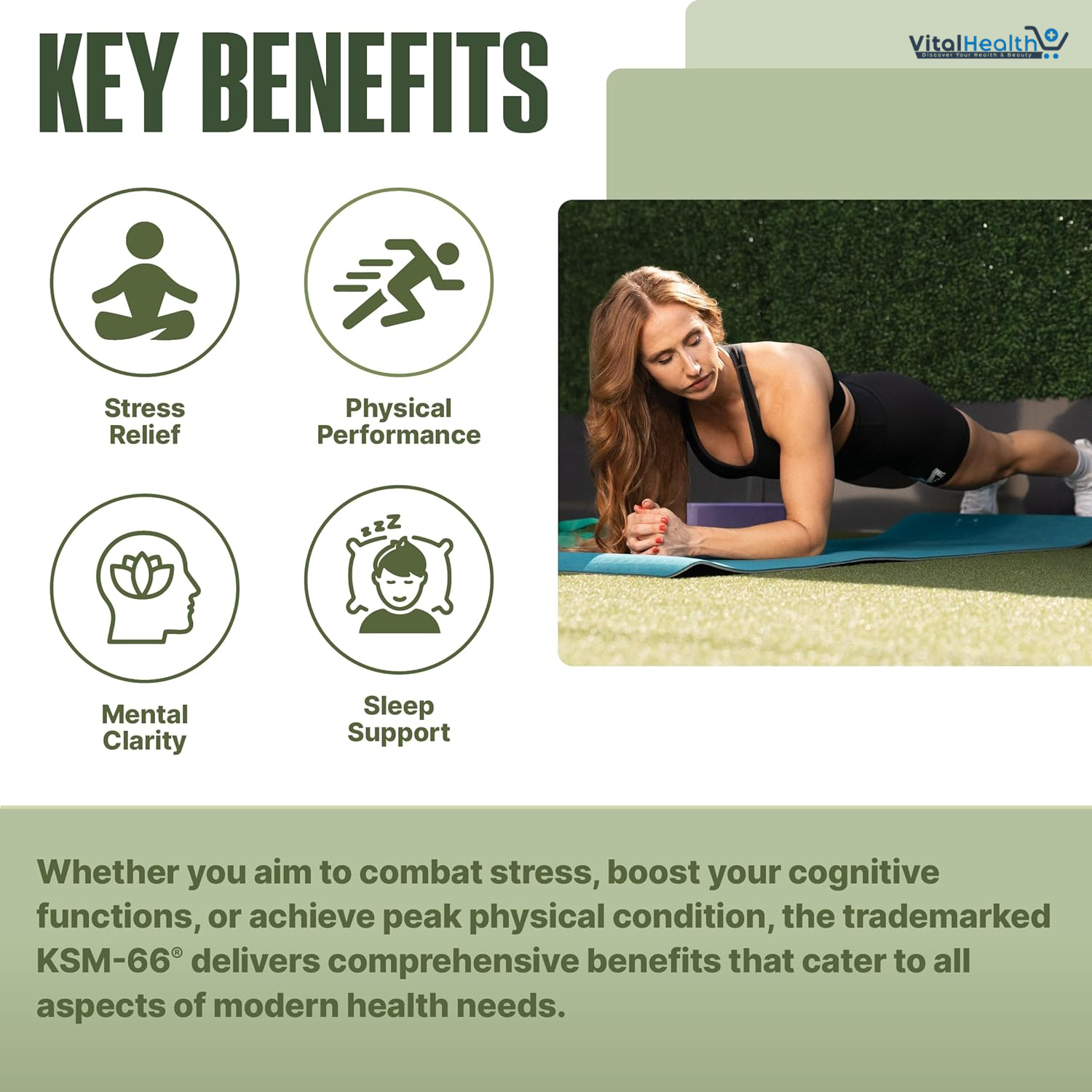 NutraBio Ashwagandha KSM-66 | Ashwagandha Herbal Supplement for Stress, Mood, &amp; Performance | 600 MG of Clinically Studied KSM66 60 Capsules thumbnail 3