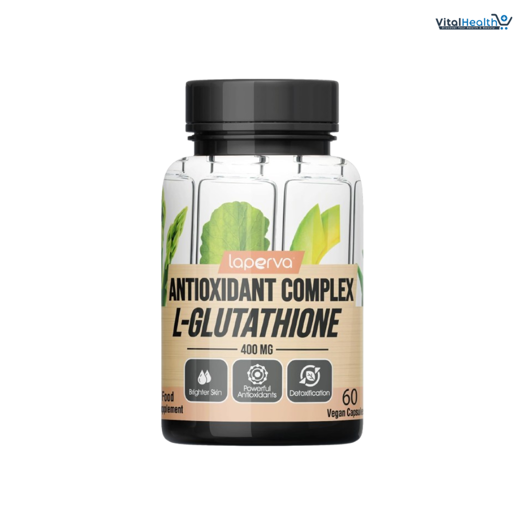 Laperva Antioxidant Complex L Glutathione - Vegan &amp; Gluten-Free Formula for Comprehensive Wellness 60 Caps thumbnail 4