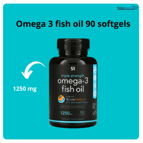Sports Research, Alaska Omega | Wild Caught Fish Omega 3 Fish Oil, Triple Strength Support Heart | Lower Blood Pressure thumbnail 8