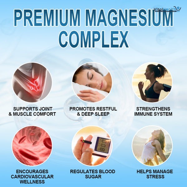 MUTSWEET Premium Magnesium Complex 500mg _ 120 Capsules _ For Bone, Muscle and Heart Health thumbnail 2