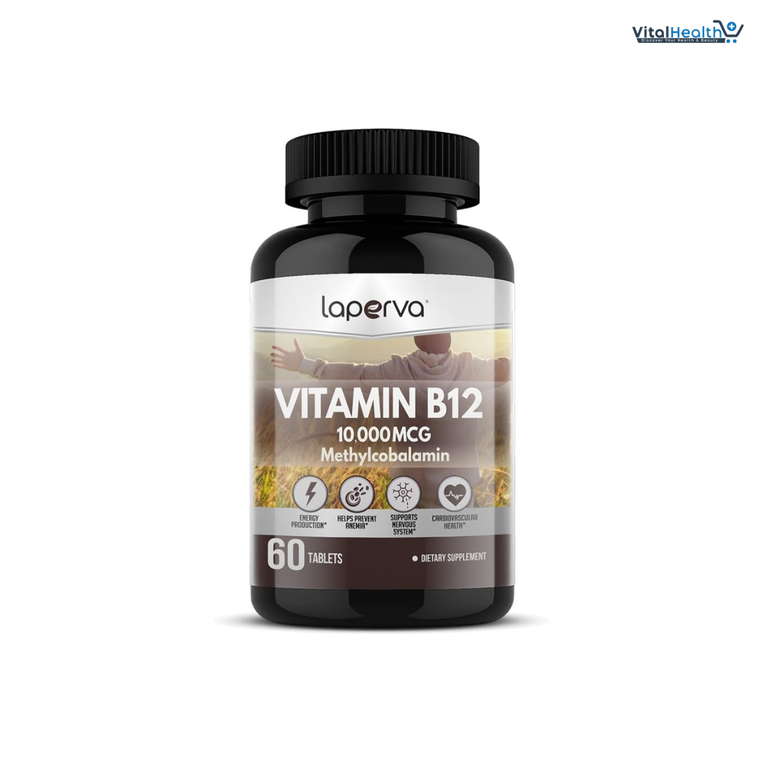 Laperva Vitamin B12 Methylcobalamin 10000 Mcg - 60 Tablets