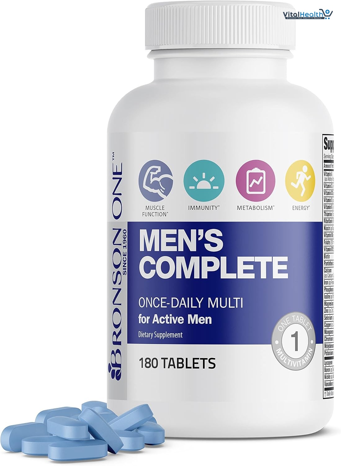 Bronson ONE Daily Mens 50+ Complete Multivitamin Multimineral