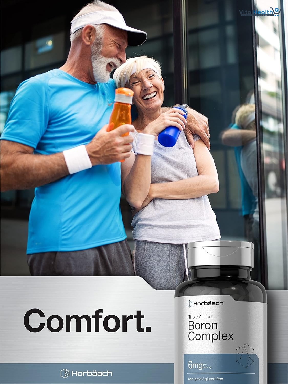 Horbäach Triple Boron Complex 6 mg Supplement | 300 Tablets | for Men and Women | Vegetarian, Non-GMO &amp; Gluten Free | Triple Action Boron Citrate, Boron Glycinate, Boron Asparate