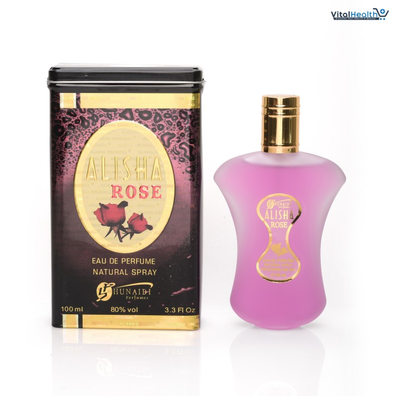 Alisha Rose Perfume By Hunaidi For Women EDP 100ml Elegant Long Lasting Floral Fragrance