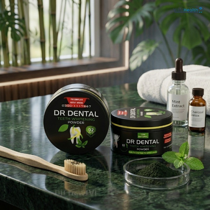 Dr. Dental Teeth Whitening Powder | 100% Natural Herbal Formula 50g