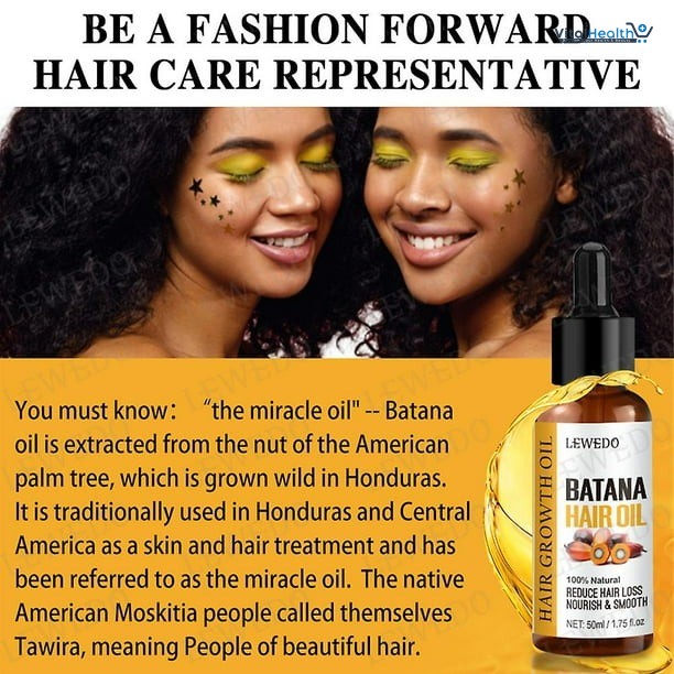 African Hair Growth Oil 100% Pure Batana Hair Growth Oil 50ml Butter Anti Hair Loss Break Black Hair Regrowth Treatment
