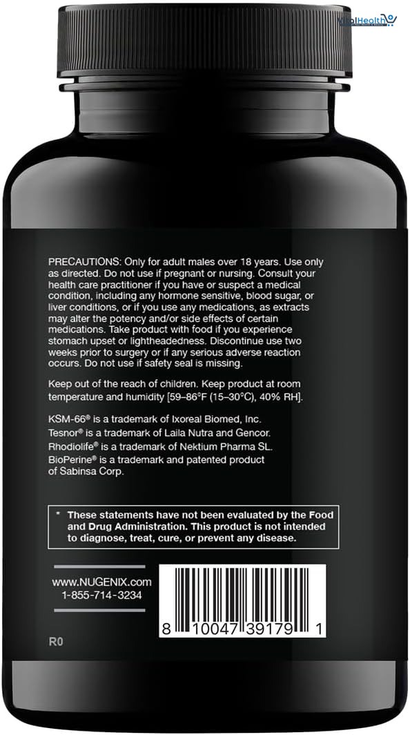 Nugenix Total-T Maxx - Maximum Total Testosterone Booster for Men, 120 Count