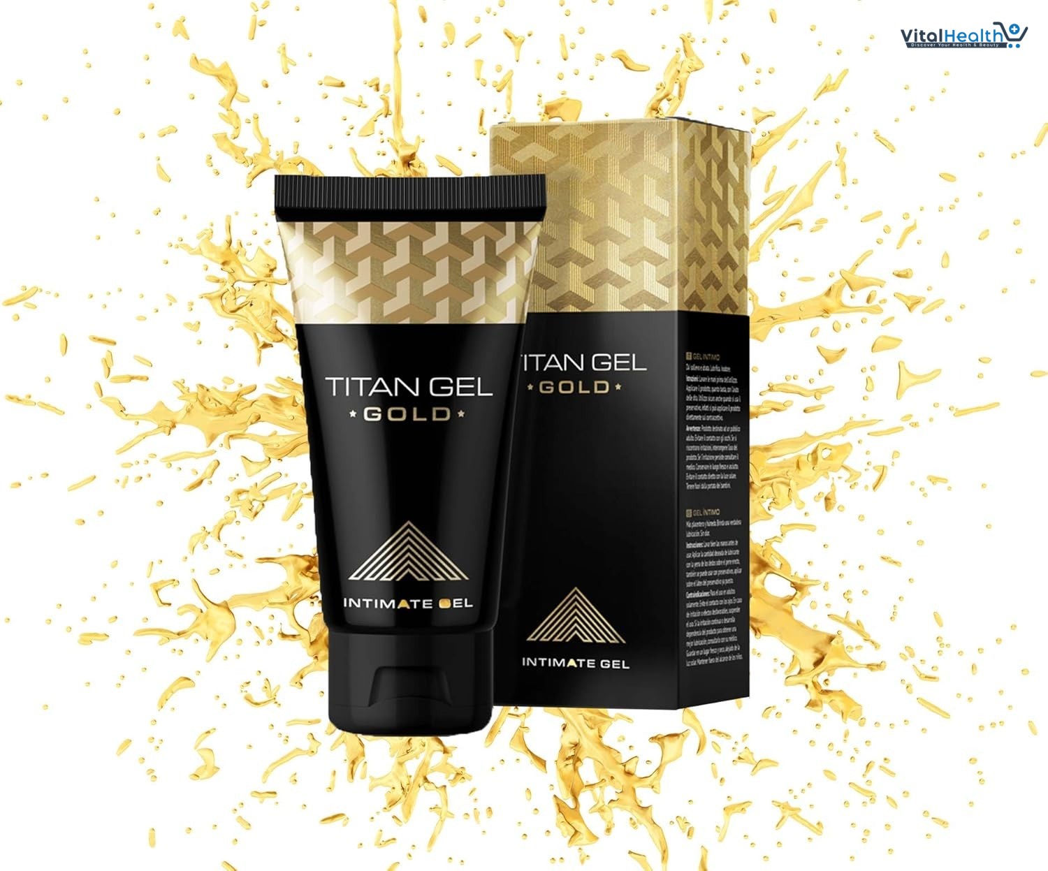 Titan Gel Gold for Men Original. Male Natural Massage Cream, 50ml