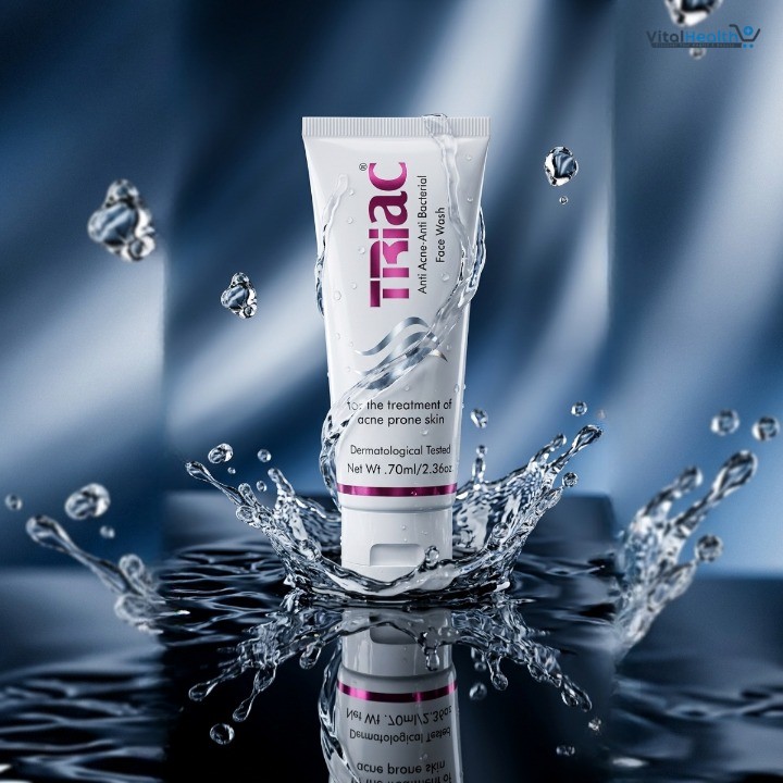 Triac Anti Acne Anti Bacterial Face Wash 70ml for Acne-Prone Skin