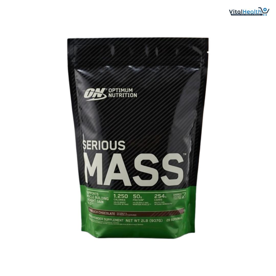 Optimum Nutrition Serious Mass, Weight Gainer Protein Powder, Mass Gainer, Vitamin C and Zinc for Immune Support, Creatine, Chocolate