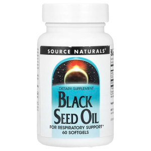Source Naturals Black Seed Oil for Respritory Support - 60 Softgels