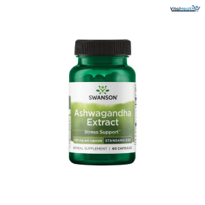 Swanson Ashwagandha Extract - Natural Supplement Promoting A Healthy Stress Response, Energy Support &amp; Nervous System Health - Ayurvedic Supplement for Natural Wellness - (60 Capsules, 450mg Each)
