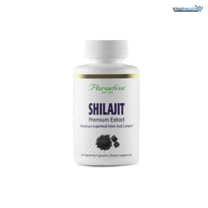 Paradise Herbs Shilajit Extract, Whole Active Plant Extract, Super Potent 60 Vegetarian Capsules