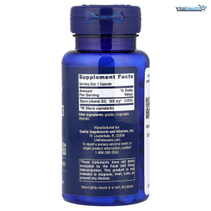 Life Extension Vitamin B3 Niacin 500 Mg - 100 Caps