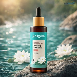Pilgrim 25% AHA, 2% BHA, 5% PHA Peeling Solution For Detan Exfoliating Serum – 60ml