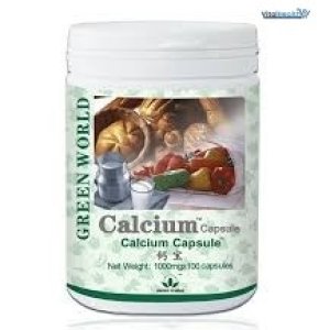 Green World Calcium Capsule 1000mg _ 100 Capsules