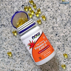 NOW Foods Supplements, Vitamin D-3 5,000 IU, High Potency, Structural Support, 240 Softgels