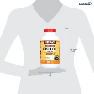 Kirkland Signature Omega-3 Fish Oil 400 Softgels Concentrate 1000 mg Fish Oil with 30% Omega-3s