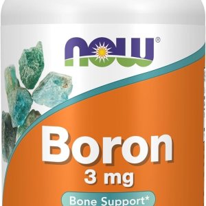 NOW Supplements, Boron 3 mg (Bororganic Glycine), Structural Support*, 250 Veg Capsules