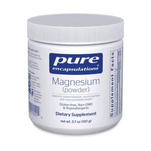 Pure Encapsulations Magnesium Powder)250mg - Bioavailable Magnesium Citrate Supplement - 107 Grams