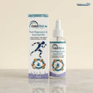 CalmElixir Magnesium Spray With Essential Oils For Muscle Relief Skin Repair Relaxation 120ml