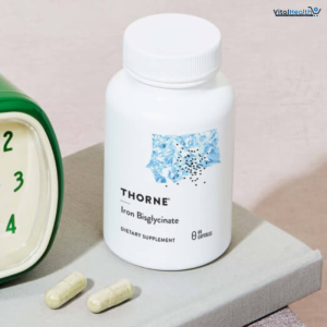 THORNE - Iron Bisglycinate - 25 mg Iron Supplement for Enhanced Absorption Without Gastrointestinal Side Effects - NSF Certified for Sport - Gluten-Free - 60 Servings