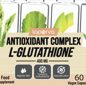 Laperva Antioxidant Complex L Glutathione - Vegan &amp; Gluten-Free Formula for Comprehensive Wellness 60 Caps