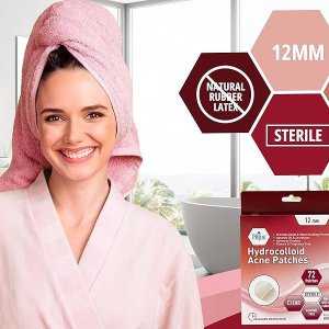 MED PRIDE Hydrocolloid Acne Patches 72 Pieces Absorb Oil &amp; Secretion Provides Moist