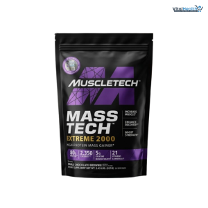 Muscletech Mass Tech Xtreme 2000 Mass Gainer Powder – 2.03 lbs High-Calorie Muscle Builder Supplement