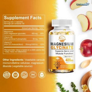 Nature's Live Magnesium Glycinate 400mg _ 120 Capsules