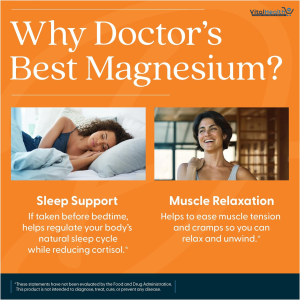 Doctor’s Best High Absorption Magnesium Glycinate Lysinate Supplement - 100% Chelated for Maximum Absorption - Magnesium for Sleep and Muscle Relaxation - 105 Mg Per Serving - 120 Capsules