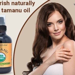 Prime Natural Organic Tamanu Oil - USDA Certified, 100% Pure, Cold Pressed, Unrefined, Virgin (4oz / 120ml) for Face, Hair &amp; Skin Care - Natural Moisturizer