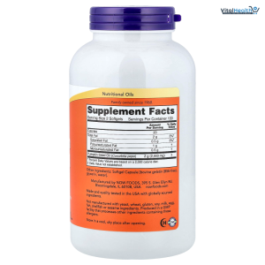 NOW Foods Pumpkin Seed Oil 1000 mg with Essential Fatty Acids and Phytosterols, Cold Pressed, 200 Softgels